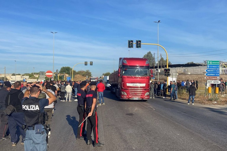 Protesta olivicoltori Bitonto