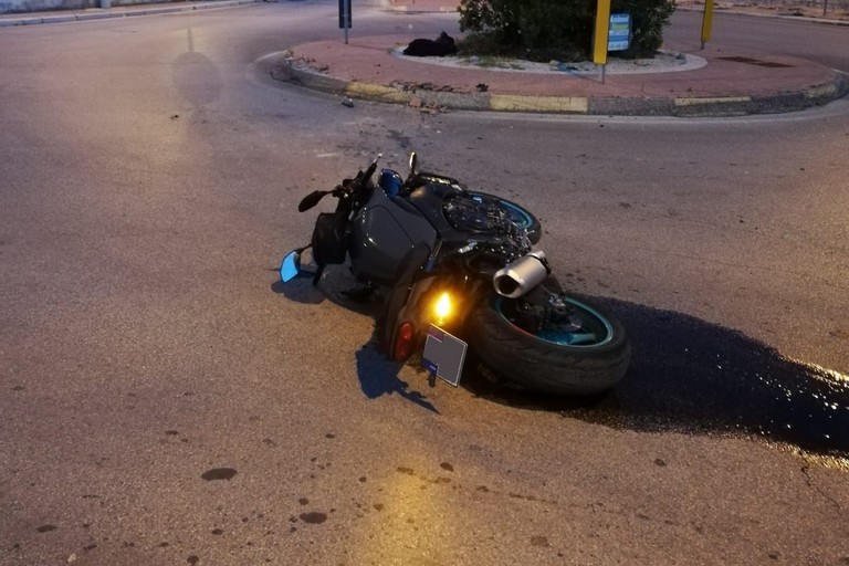 L'incidente stradale avvenuto in via Molfetta