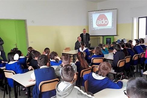 L'Aido nelle scuole. <span>Foto Aido Giovinazzo</span>