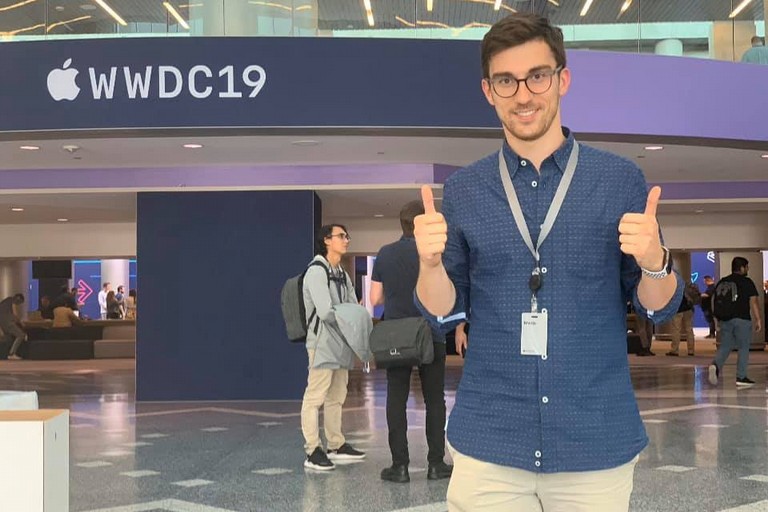 Andrea Cervone alla corte di Apple. <span>Foto Andrea Cervone</span>
