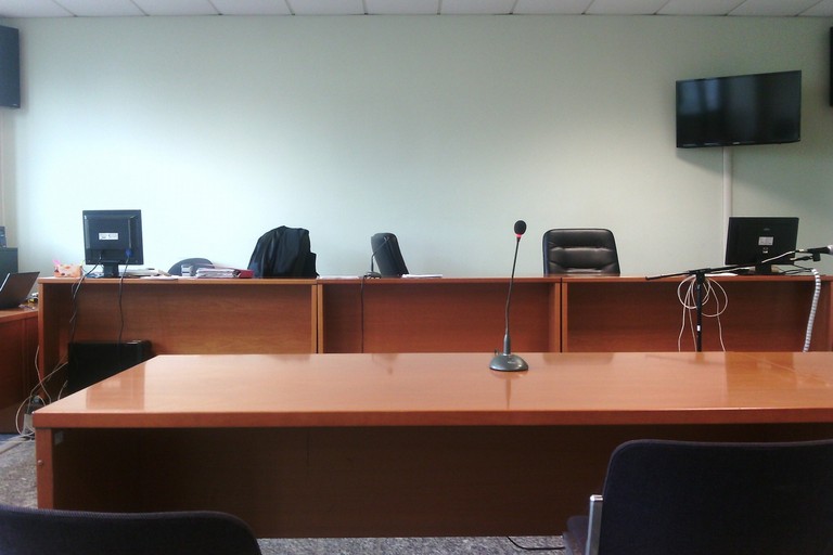 Un'aula del Tribunale