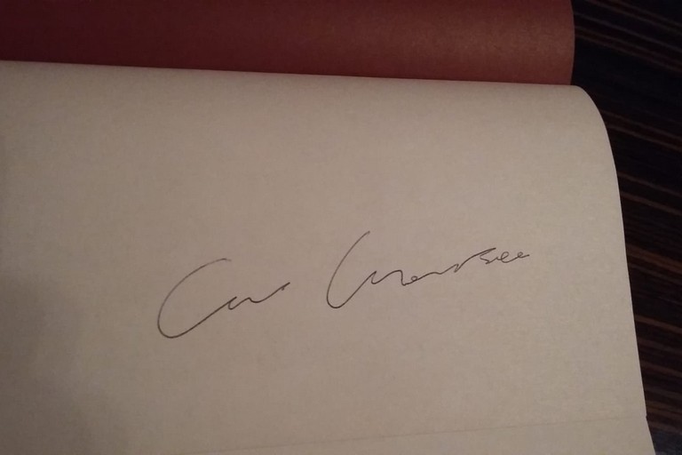 Il raro autografo di Ennio Morricone