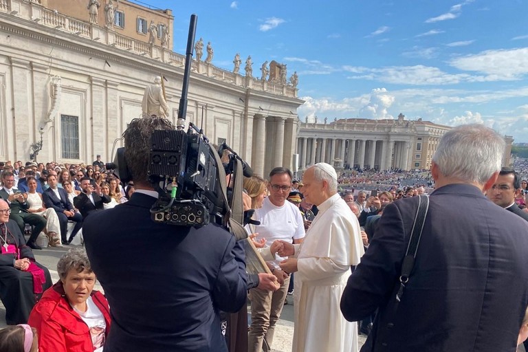 Icona mariana di Cavaliere donata a Papa Leone XIV