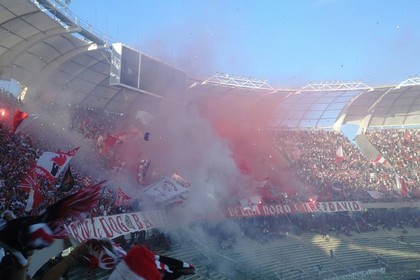La curva Nord di Bari