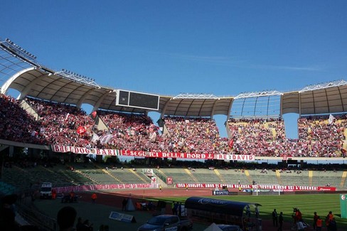 La curva Nord di Bari