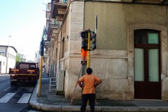 Installati i nuovi semafori all'incrocio tra via Daconto, via Balilla e via Marziani