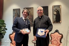 Francesco Mastro in visita a Mons. Satriano ed al Questore Gargano