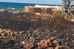 Incendio sulla litoranea per S.Spirito in territorio di Giovinazzo