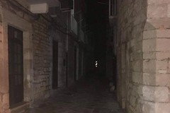 Punti luce disabilitati nel borgo antico per un guasto