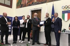 Vincenzo Mundo premiato al Salone d'Onore del Coni