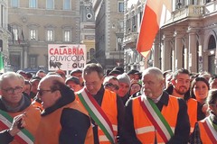 Spadavecchia a Roma con i gilet arancioni: «Ora attendiamo i fatti»