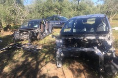 Auto rubate, è emergenza: recuperate altre due carcasse cannibalizzate