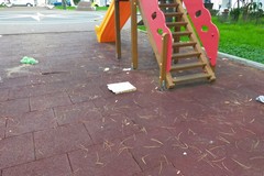Ancora inciviltà in piazzetta Stallone