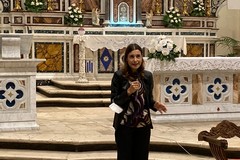 Claudia Koll a Giovinazzo parla di conversione e riconciliazione col Signore