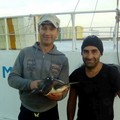 Recuperata in mare una rarissima  "Chelonia mydas "