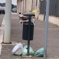 Ancora rifiuti in via Papa Giovanni XXIII