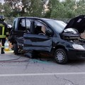 Scontro sulla Giovinazzo-Bitonto: tre feriti, uno estratto dai Vigili del Fuoco