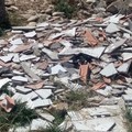 Materiale di risulta edile in località Peschiera