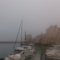 Nebbia su Giovinazzo: LA FOTO suggestiva del porticciolo