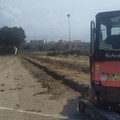 Iniziati i lavori al campo da gioco del  "De Pergola " (FOTO)