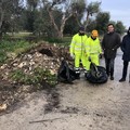 Iniziata la pulizia dai rifiuti dell'agro di Giovinazzo