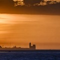 La Cattedrale di Trani vista da Giovinazzo: giochi di luce e prospettive al tramonto