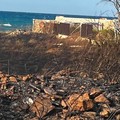 Incendio sulla litoranea per S.Spirito in territorio di Giovinazzo