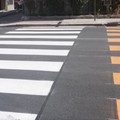 Nuovo attraversamento pedonale rialzato in via Bari - VIDEO
