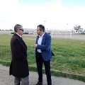 Il Presidente del Bari al campo "De Pergola "