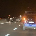 Auto ribaltata tra Giovinazzo e Molfetta