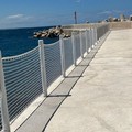 Molo di Levante, ripristinata la balaustra