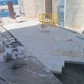 Aperto a Giovinazzo il cantiere per il basolato tra via Marina e piazza Duomo