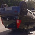 Paura sulla Giovinazzo-Bitonto: auto si ribalta, illeso il conducente