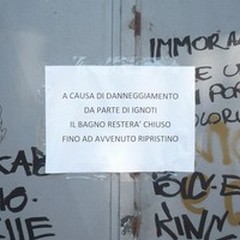 Villa Comunale: bagni ancora off-limits