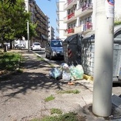 Rifiuti in Piazza Stallone, la situazione non migliora
