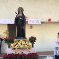 La statua di Santa Rita alla Casa di riposo San Francesco