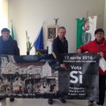 Donato lo striscione "No Triv " rimosso da Palazzo di Città