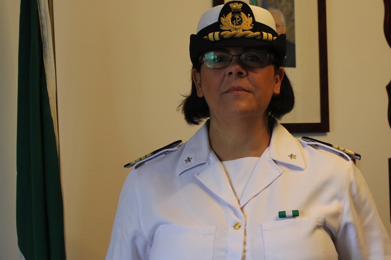 Il capitano di fregata Giulia Petruzzi