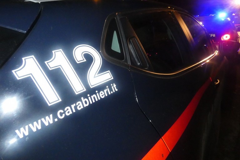 L'intervento dei Carabinieri