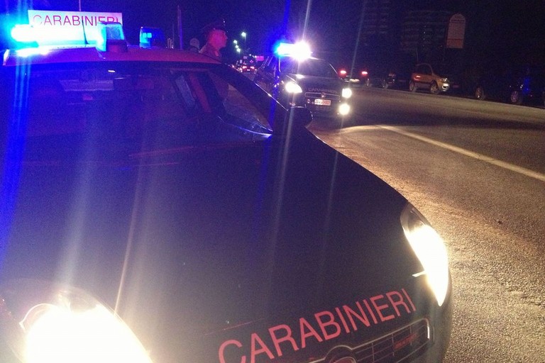 L'intervento dei Carabinieri