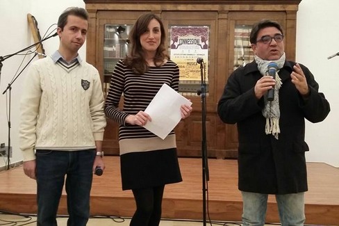 Giangaetano Tortora ed Antonella Marzella con De Matteo