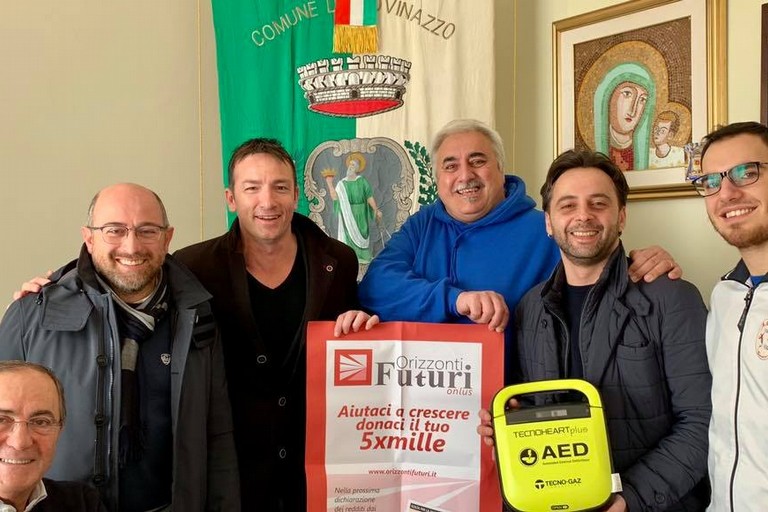 La consegna del defibrillatore