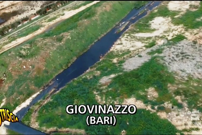Un fermo immagine da Striscia