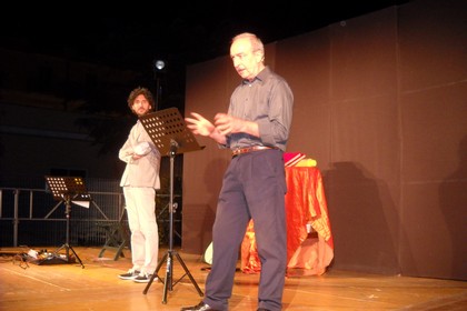 Franco Martini e Mauro Stallone sul palco. <span>Foto Gabriella Serrone</span>