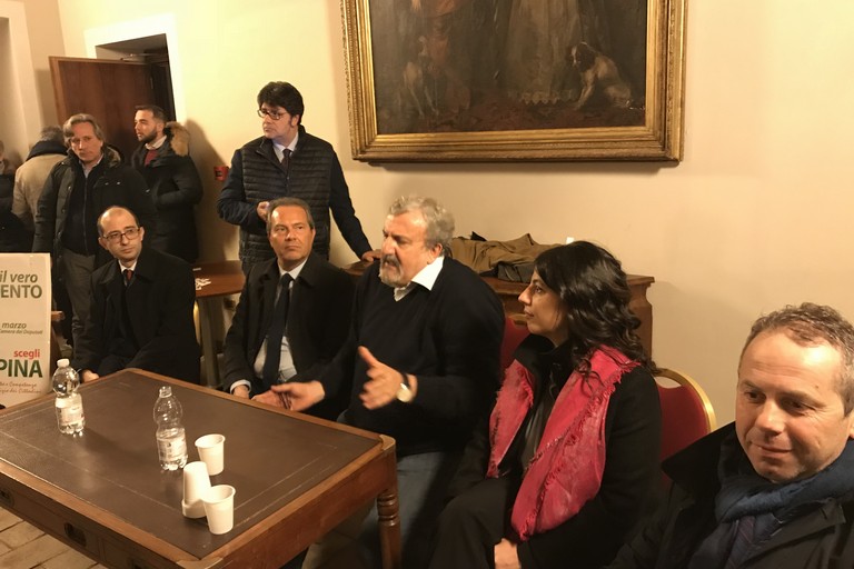 Emiliano, Spina e Lezoche con Sollecito e Depalma. <span>Foto Ufficio Stampa Francesco Spina</span>