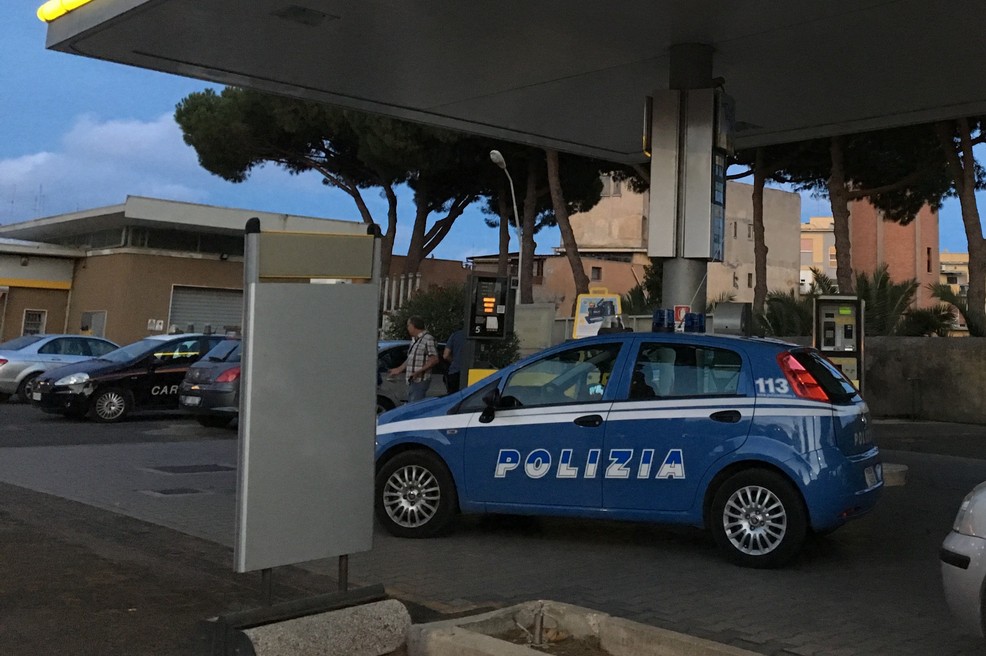 La rapina all'area di servizio Eni