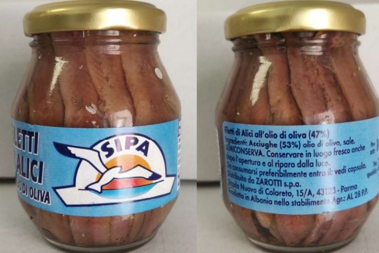 I filetti di alici in olio di oliva