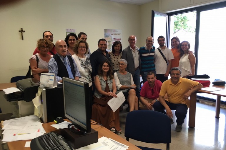 Foto di gruppo durante i tirocini