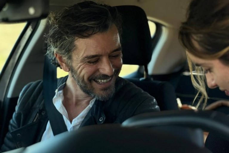 Venitucci sul set di 