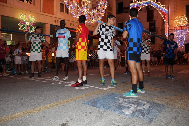 Il momento della partenza della frazione